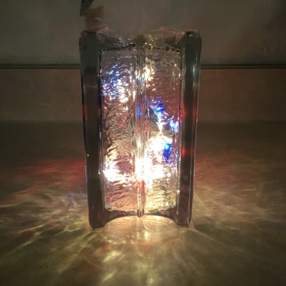 BUFFALO BILLS FOR BUFFALOSBEST LIGHT UP BLOCK HAND PAINTED STAINED GLASS - Picture 3 of 4